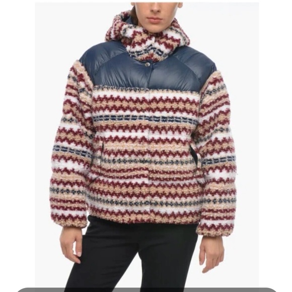 NWT RAG & BONE: JOELLE SHERPA PRINT PUFFER JACKET - Picture 7 of 7